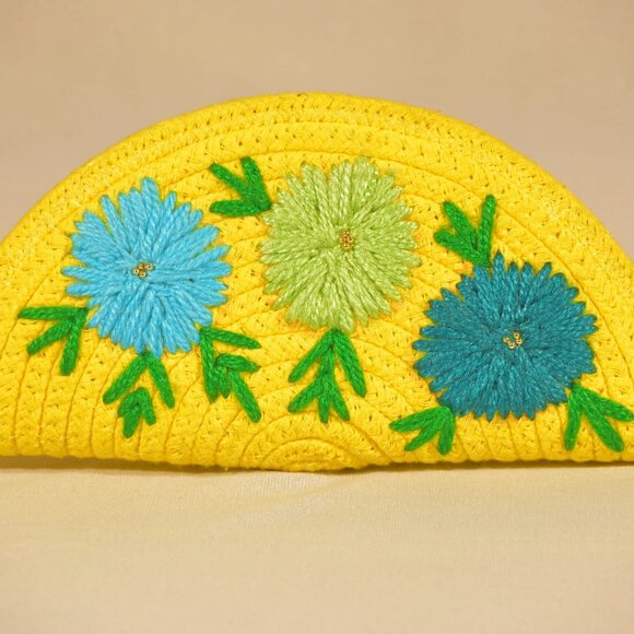 Ethnic Clutch Half Moon Purse - Picture 2 of 6